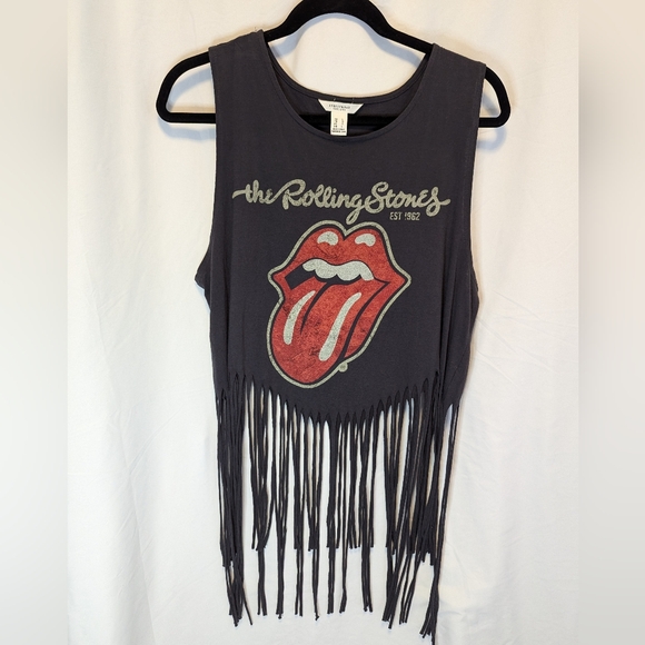 Crop Tank Top Rolling Stones Logo - Picture 2 of 6